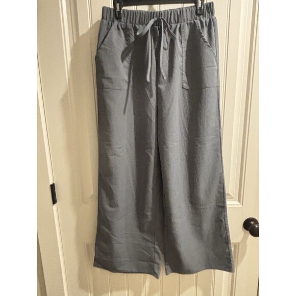 Women’s Sz Large Polyester Wide Leg Pants - Picture 1 of 3